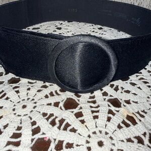Vintage Satin Elegant Black Belt